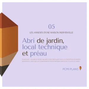 g5. Abri de jardin, local technique et préau