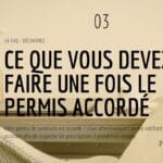 03. Ce que vous devez faire une fois le permis accordé