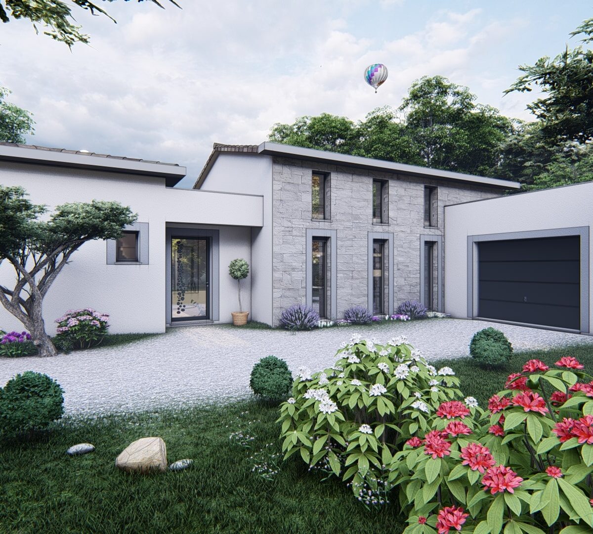 Maison contemporaine de 150m Photo 4 1 min